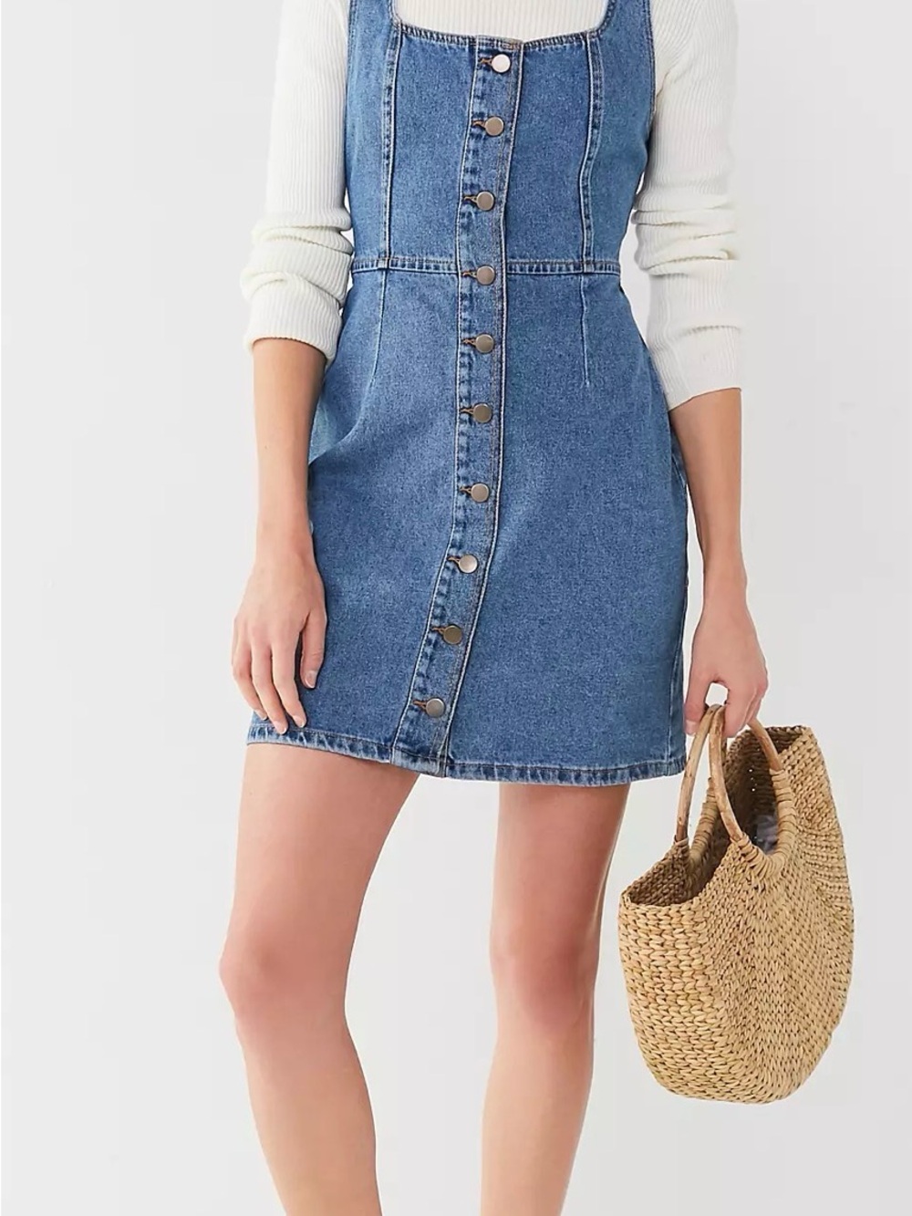NWT Urban Outfitters Button-Down Denim Mini Dress
